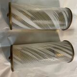 Appliques en verre de Murano en laiton, ensemble de 2