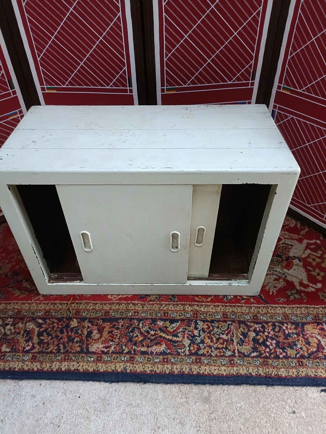storage cabinet with sliding doors, jam maker