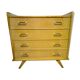 Vintage chest of drawers with compass feet