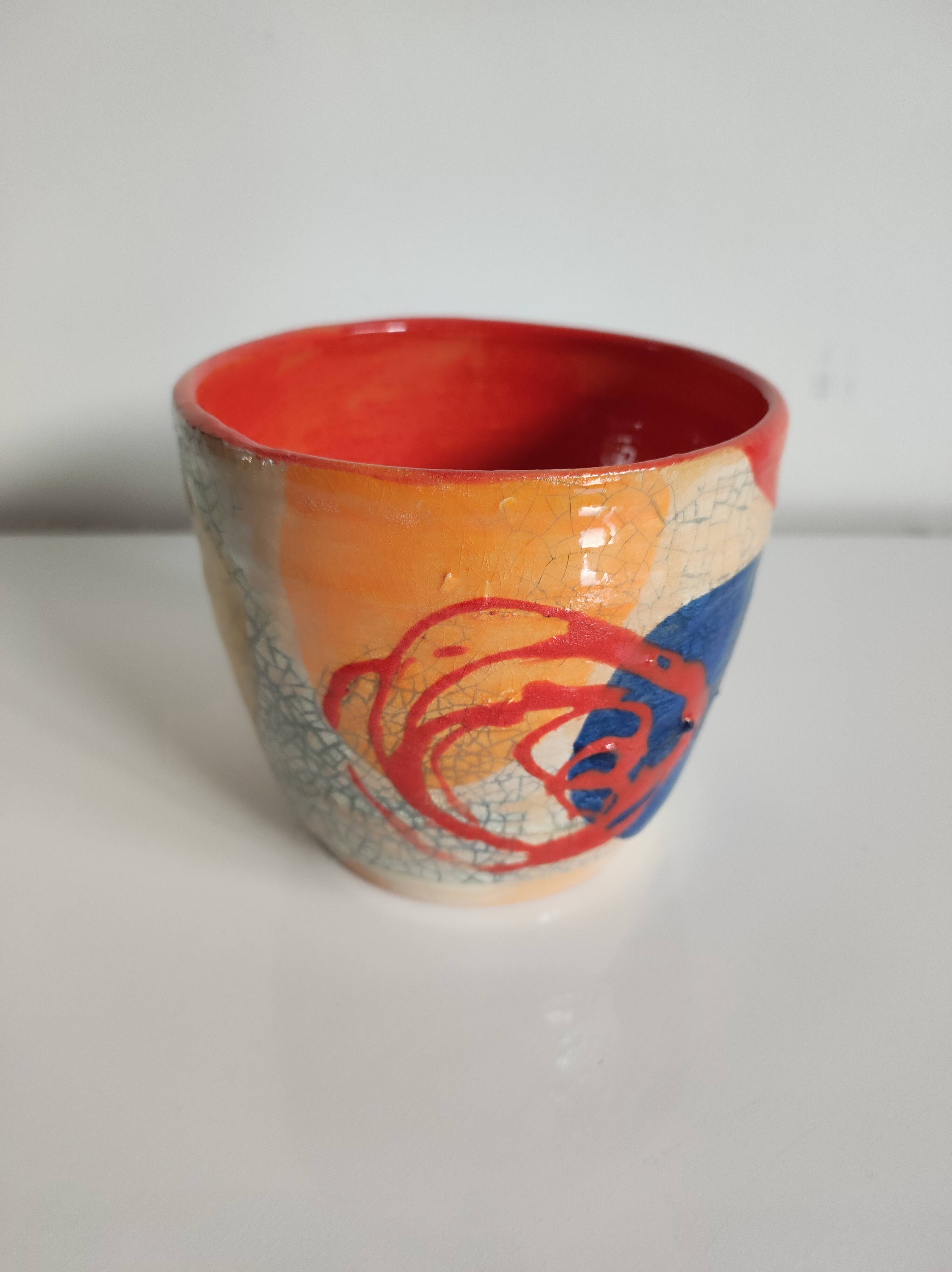 Contemporary ceramic bowl signed