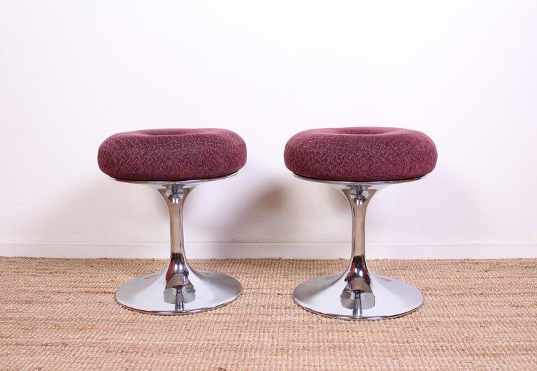 Chrome tabs by Boerje Johansson for Johansson Design 1960s