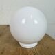 Vintage White Porcelain Wall Light with Milk Glass, 1960s
