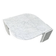 Carrara marble teardrop coffee table Germany 1980s