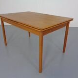 Large Danish Teak Extendable Dining Table, 1960s