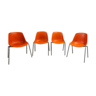 Ensemble de 4 chaises par Eero Aarnio années 1960-70