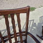 Set 4 vintage Triconfort France adjustible 1960s deckchair
