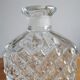 Pressed glass whisky decanter