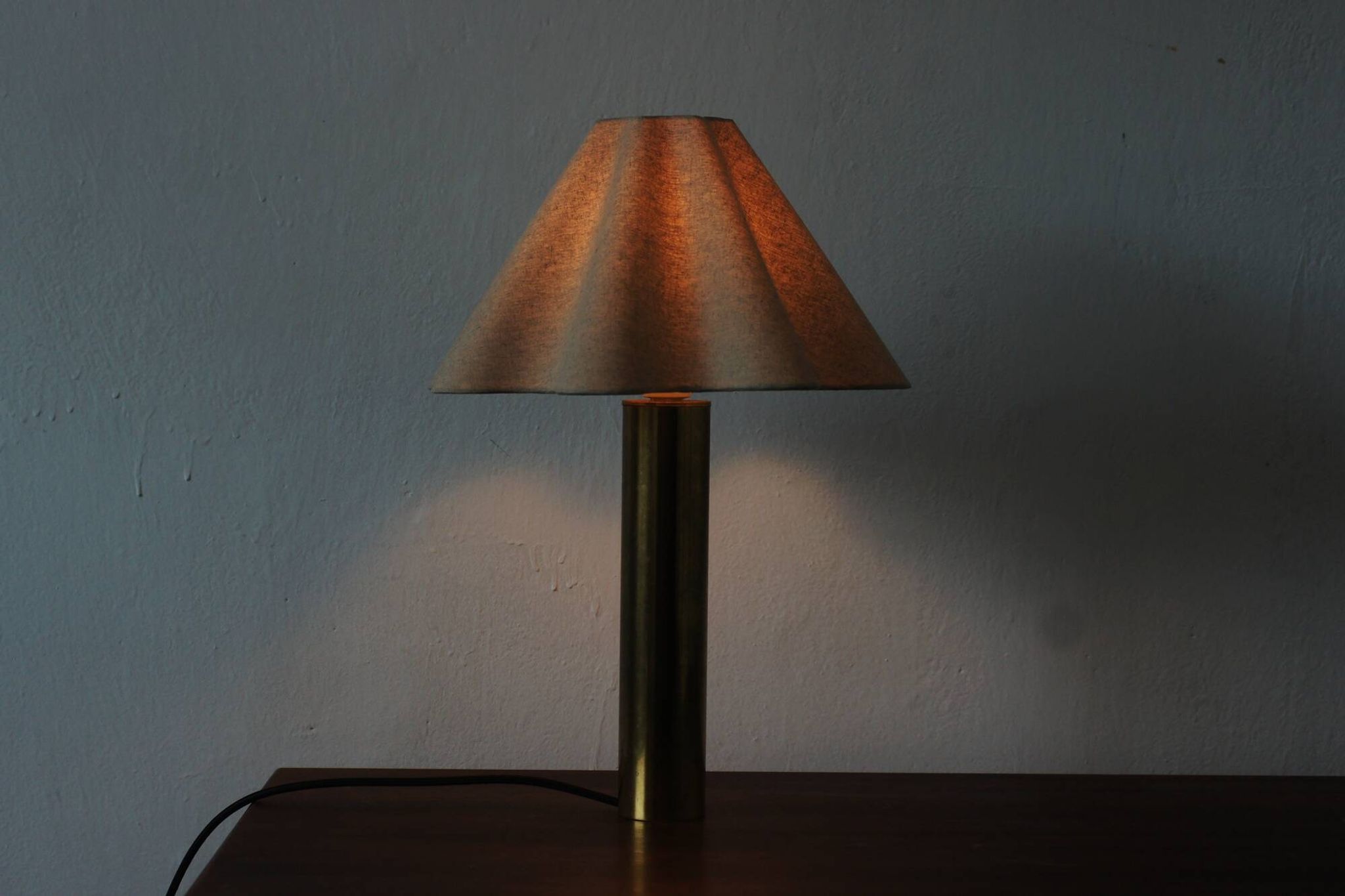 Lampes de table en laiton scandinave, années 1960, ensemble de 2