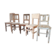 Set of 5 vintage wooden chairs