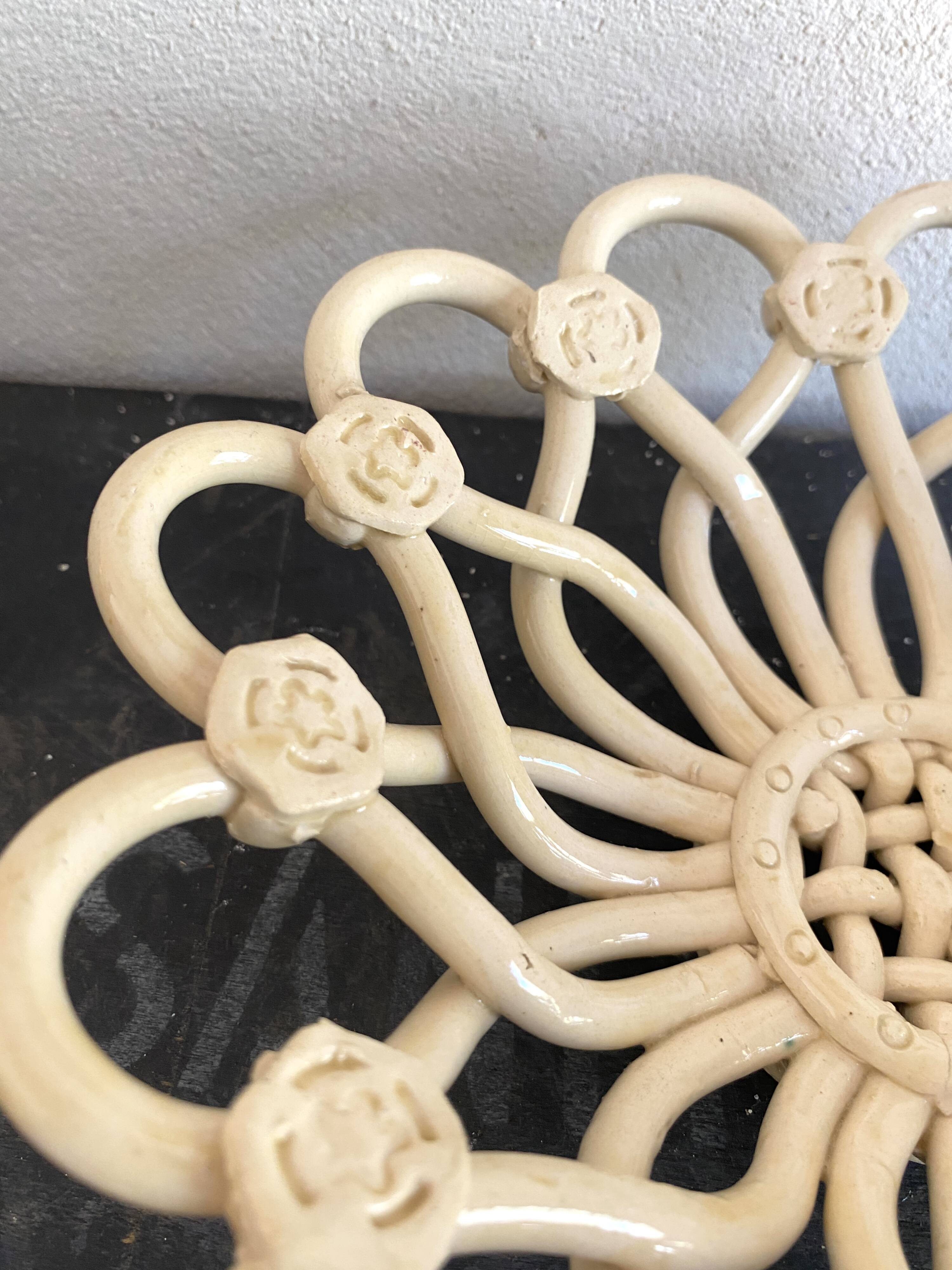 Fruit basket, ceramic, 1950s