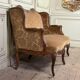 Small Louis XV style wingback bench, circa 1880