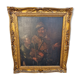 Portraits chasseurs huile sur bois