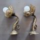 Paire d’appliques vintage en laiton