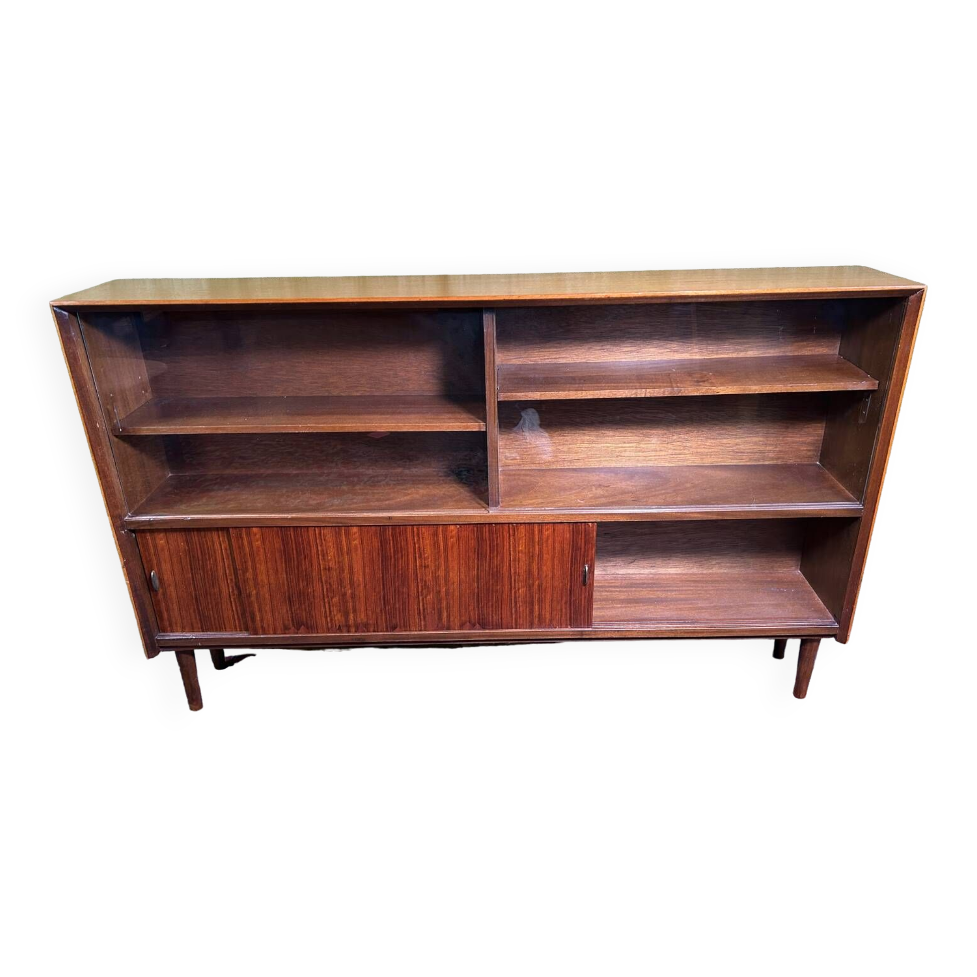 Mid century retro vintage teak bookcase 1960
