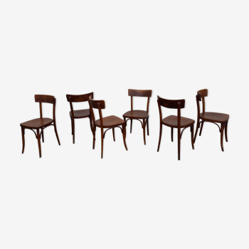 Chaises bistrot Thonet, lot de 6