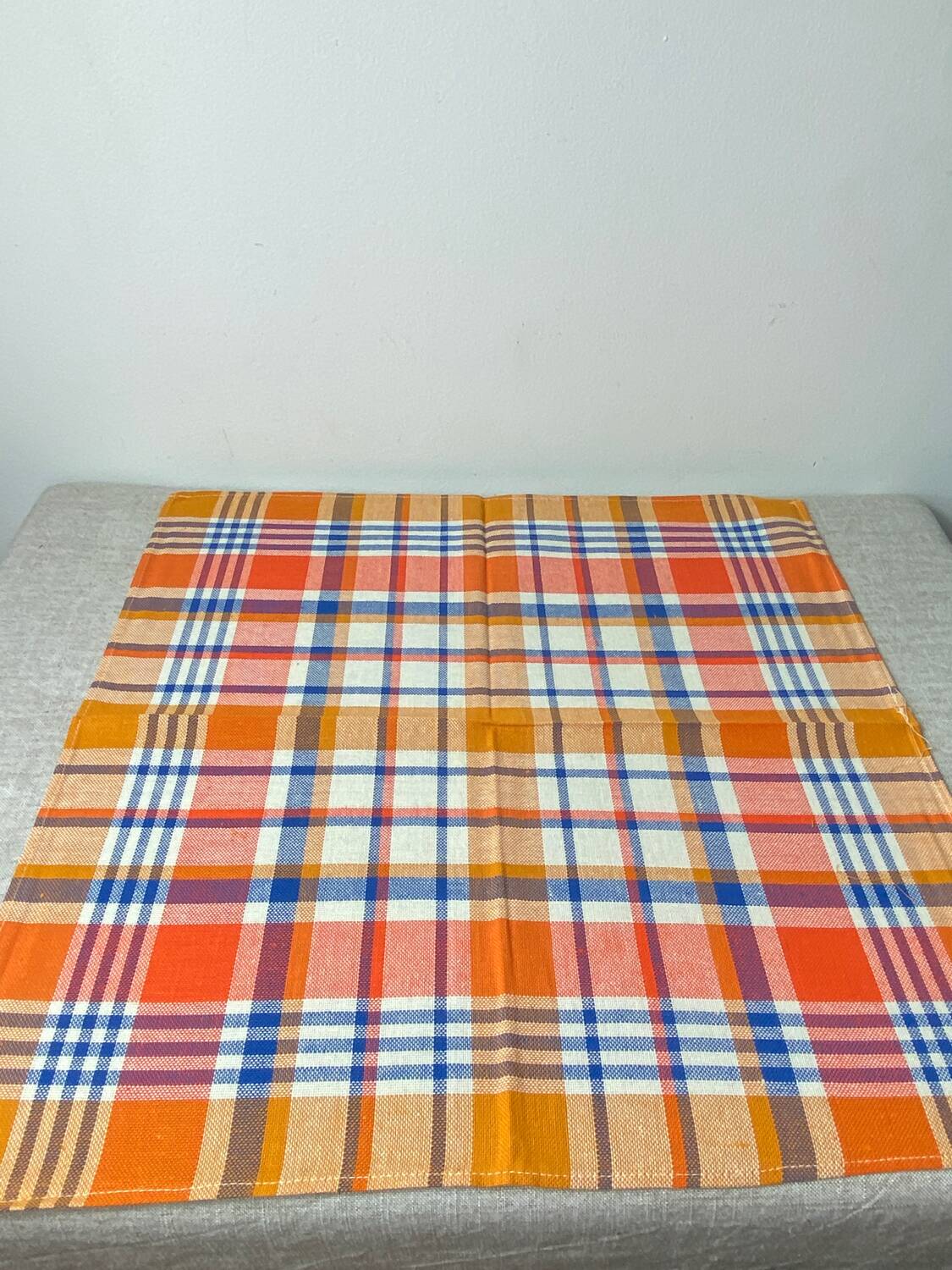 Serviettes de tables pur coton neuves vintage