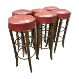 6 bar stools 1950