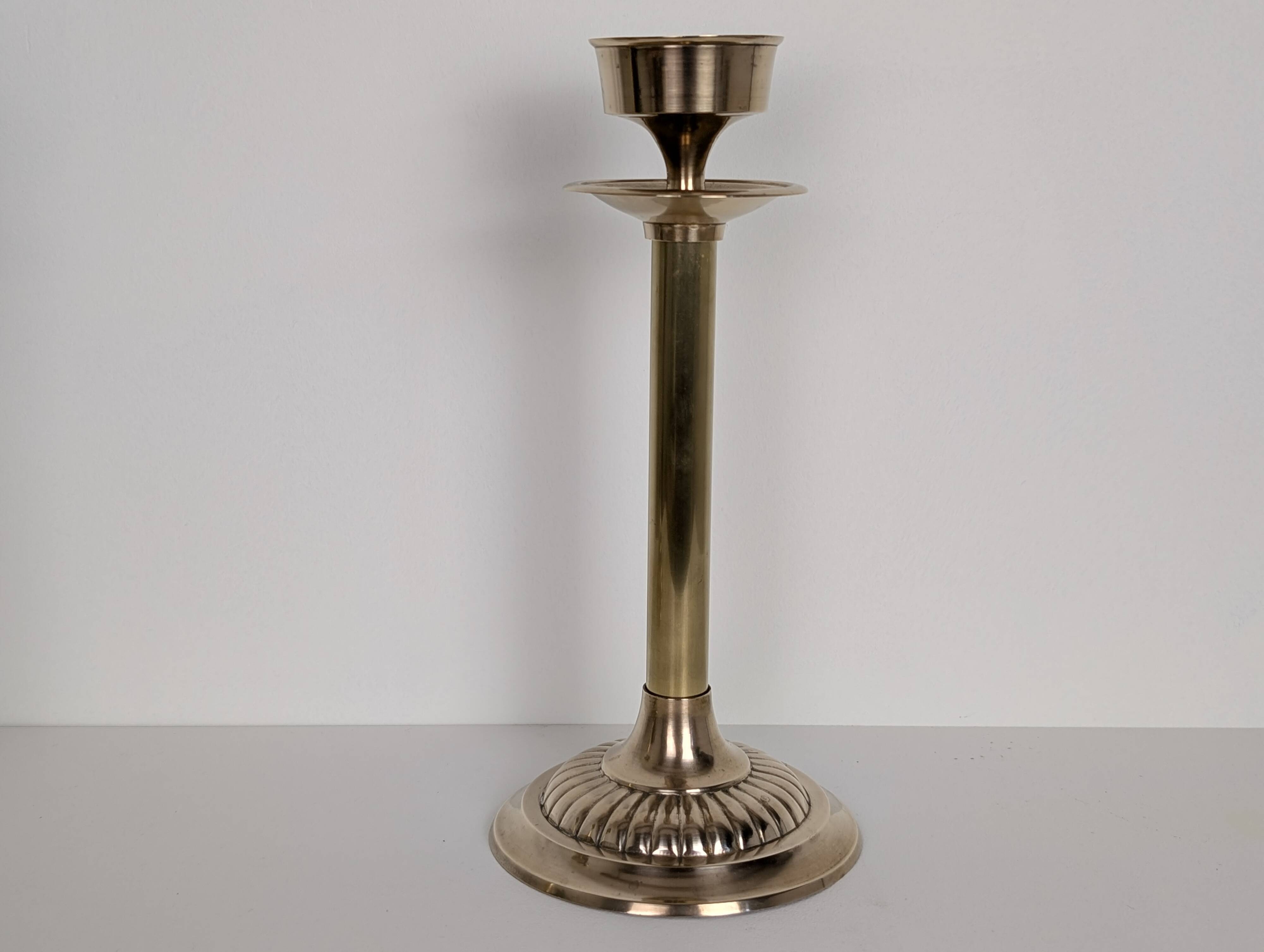 Pair of brass candlesticks
