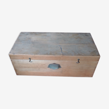 Vintage wood storage workshop box