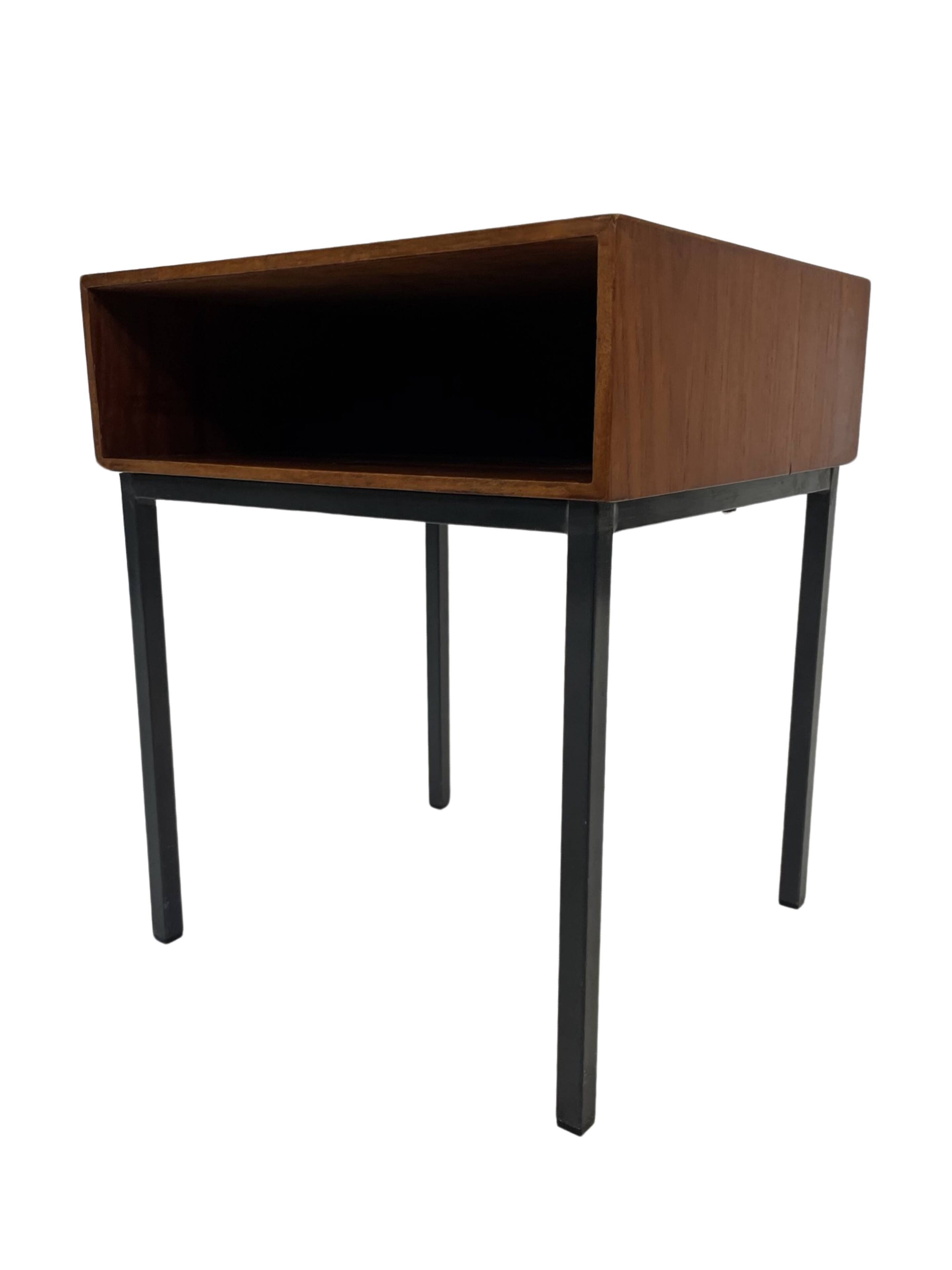 Vintage Pastoe bedside table side table 1960s teak veneer