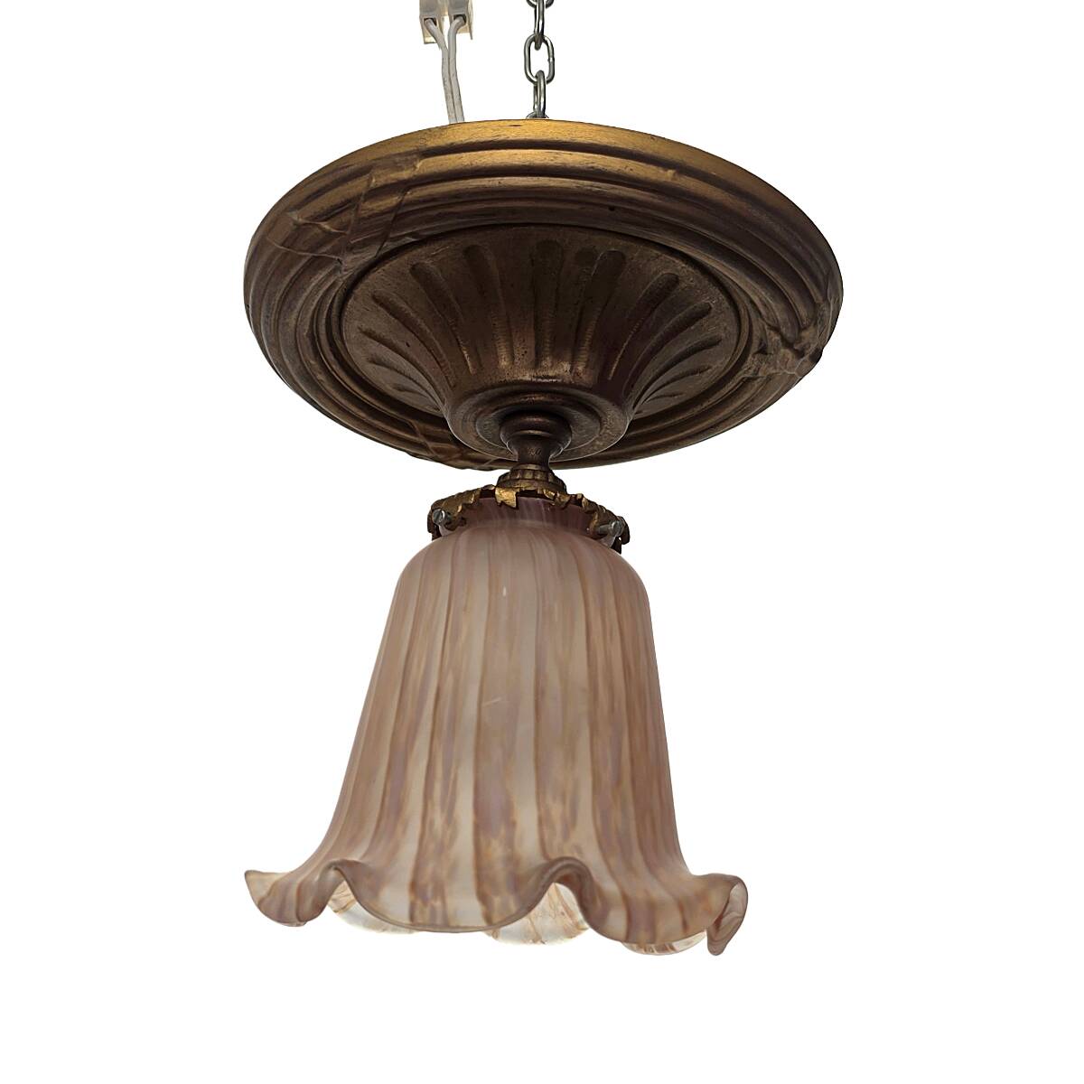 Antique Art Nouveau Ceiling Lamp, early 1900s