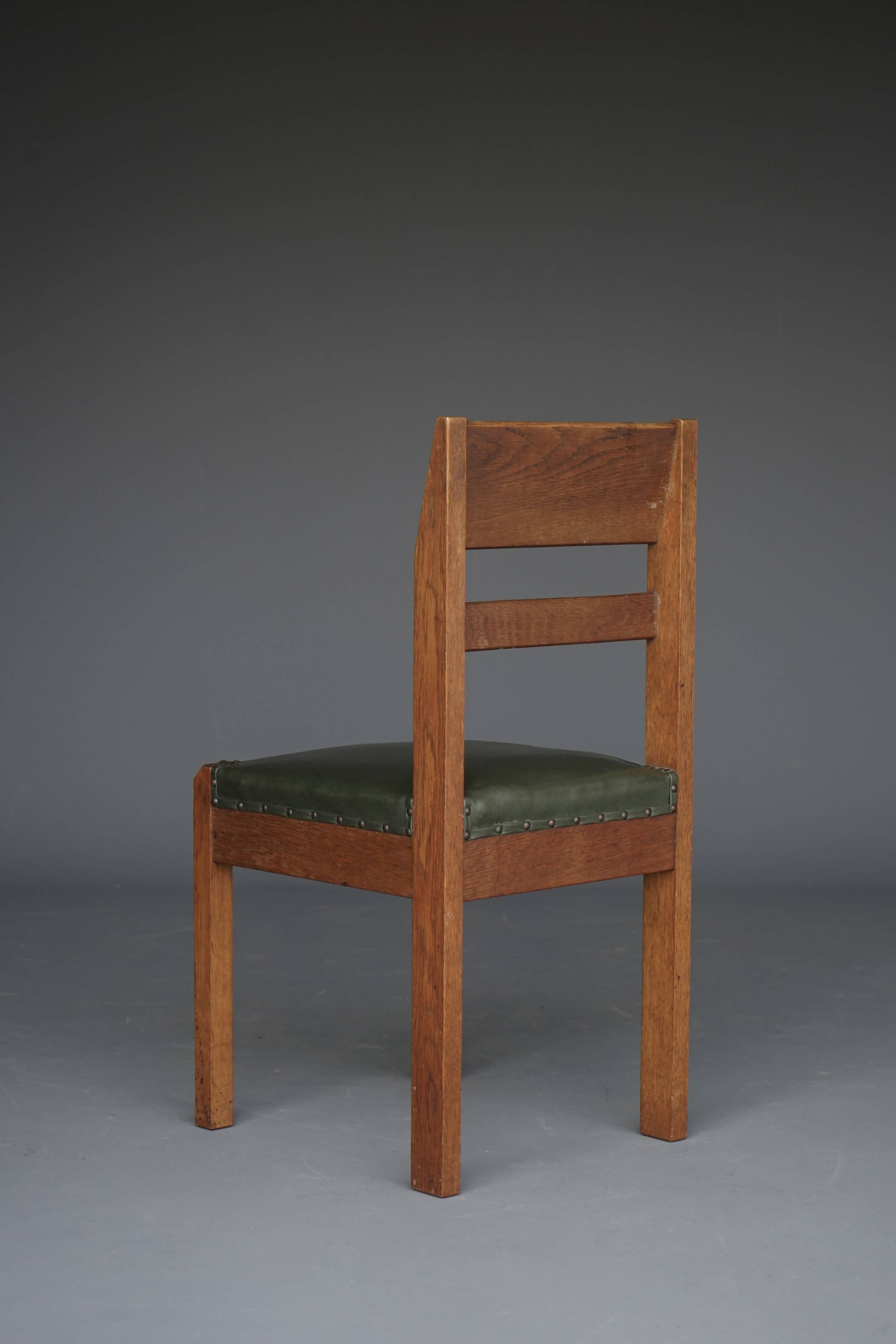 A rare and important side chair by Dutch architect Piet Klaarhamer, 1917