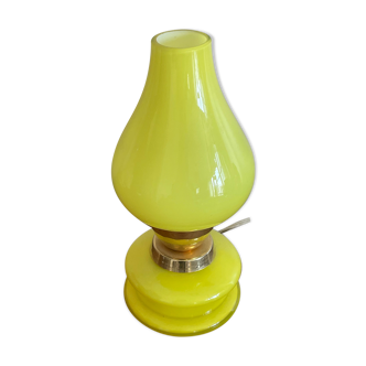 Yellow glass lamp