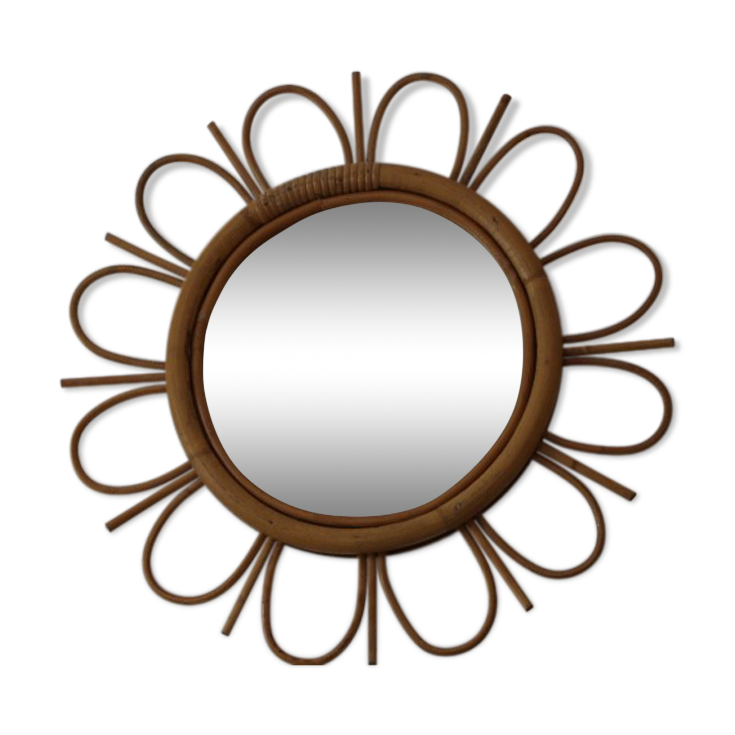 Rattan mirror flower 50cm