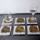 Lot de 6 dessous de verres brutalistes par Art3, 1970