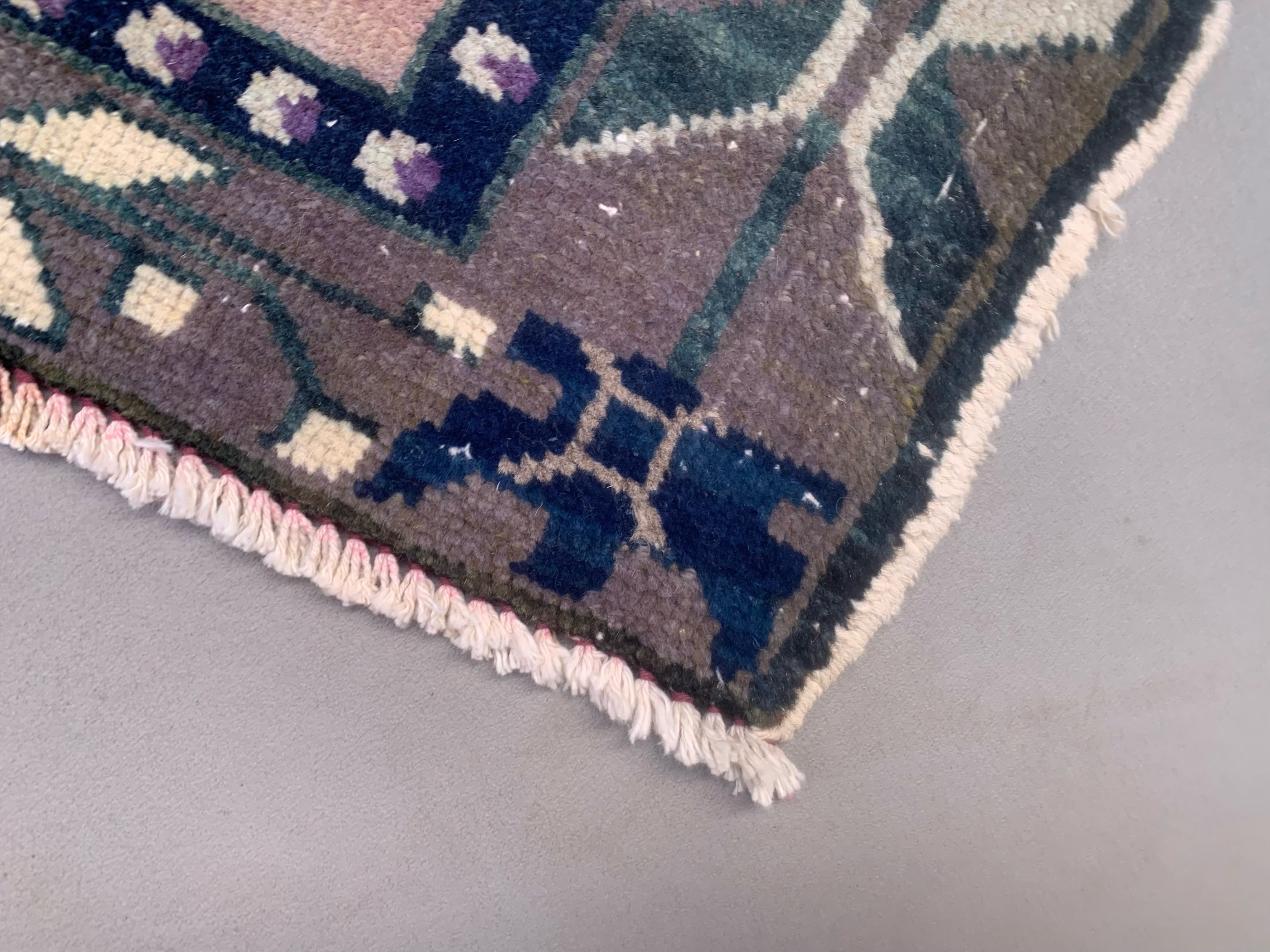 Old turkish Oushak rug 148x85 cm vintage