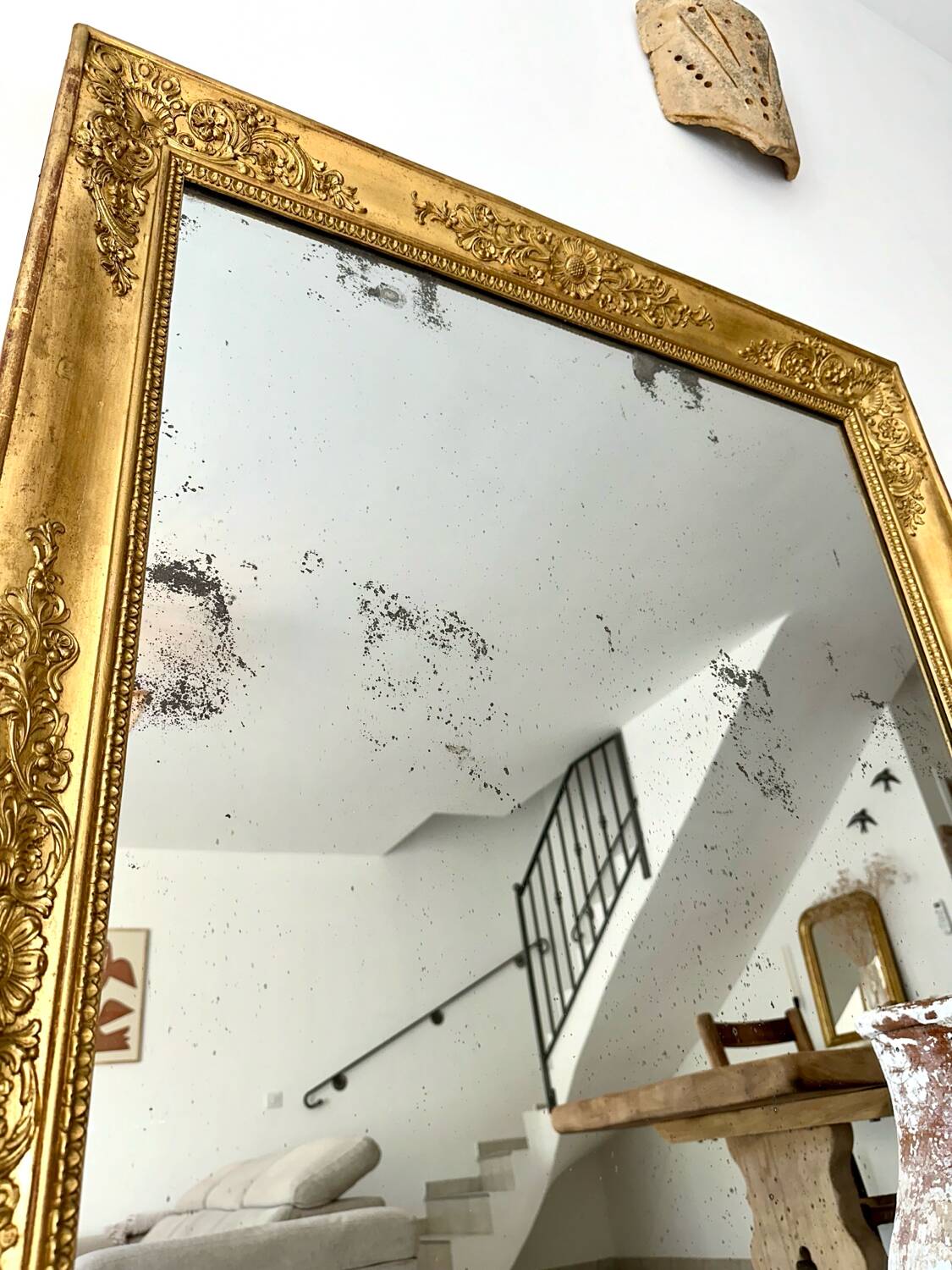 Restoration fireplace mirror