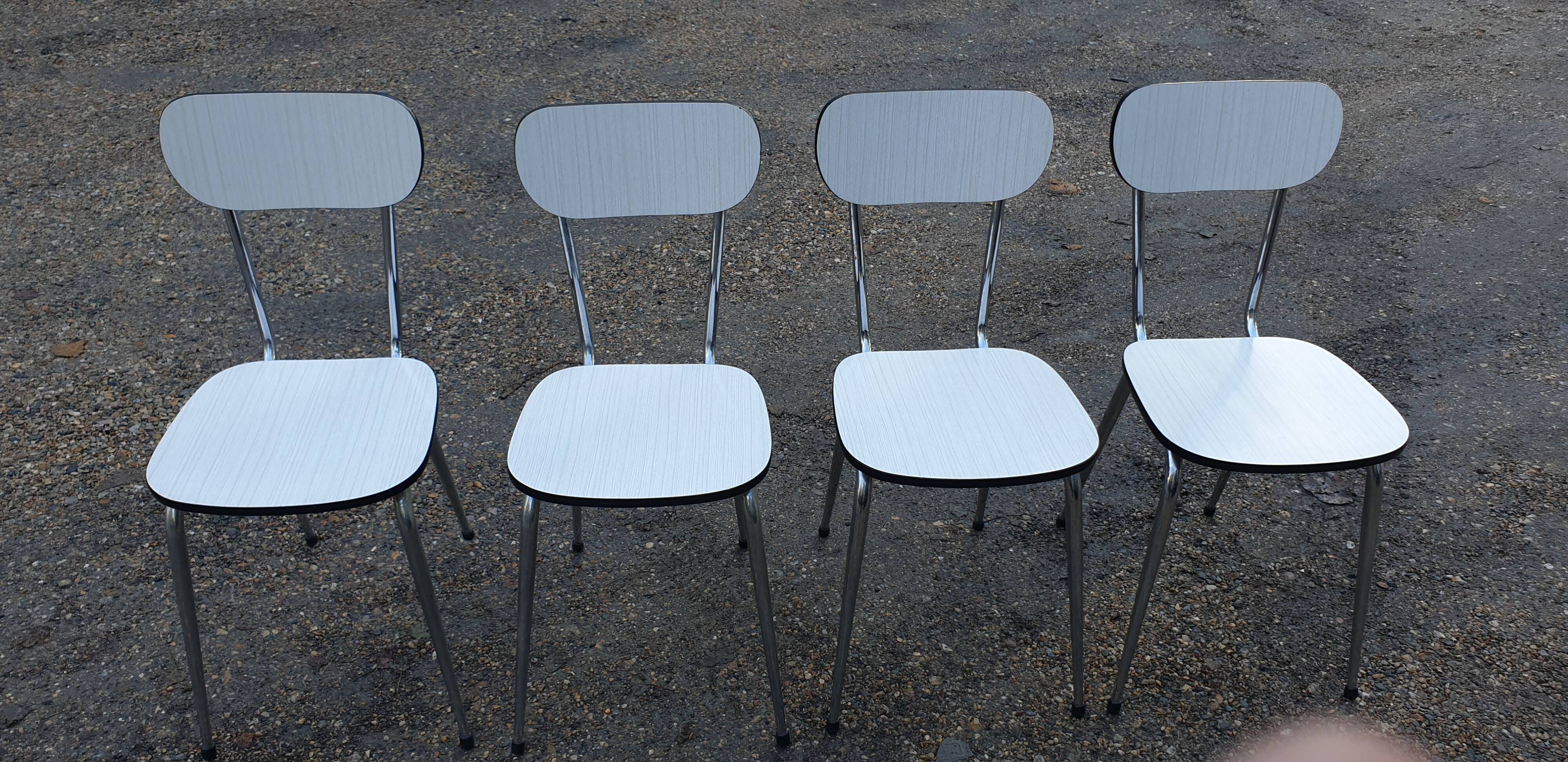 4 formica chairs