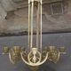 Bronze chandelier and brass art deco period
