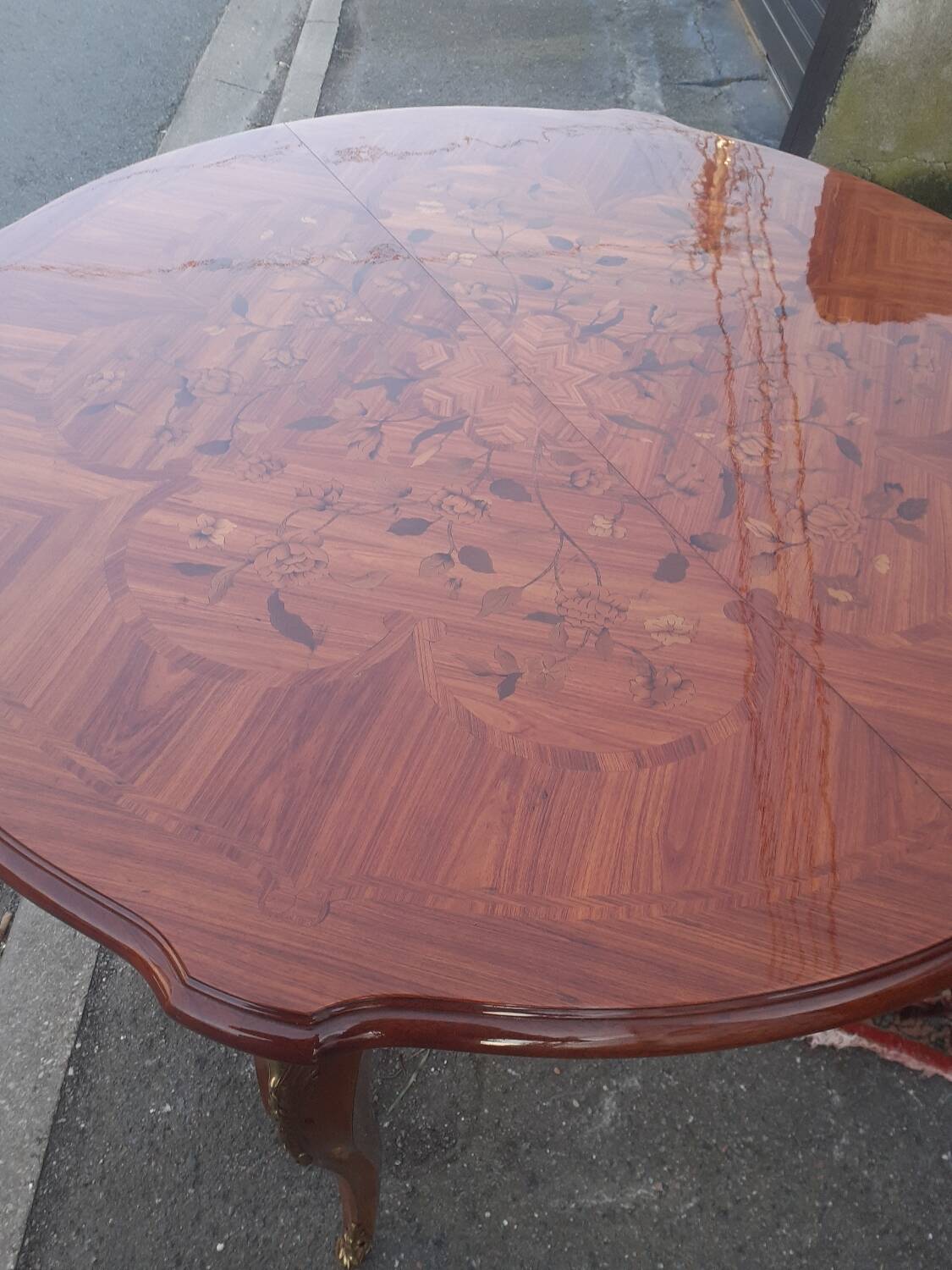 Marquetry dining table