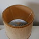 Blue ceramic lamp with lampshade