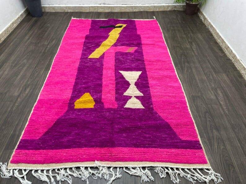 Handmade Beni Ouraine rug, size 150 x 250 cm