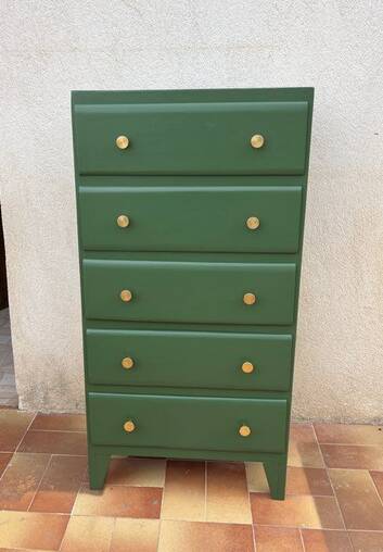 XXL vintage green chiffonier