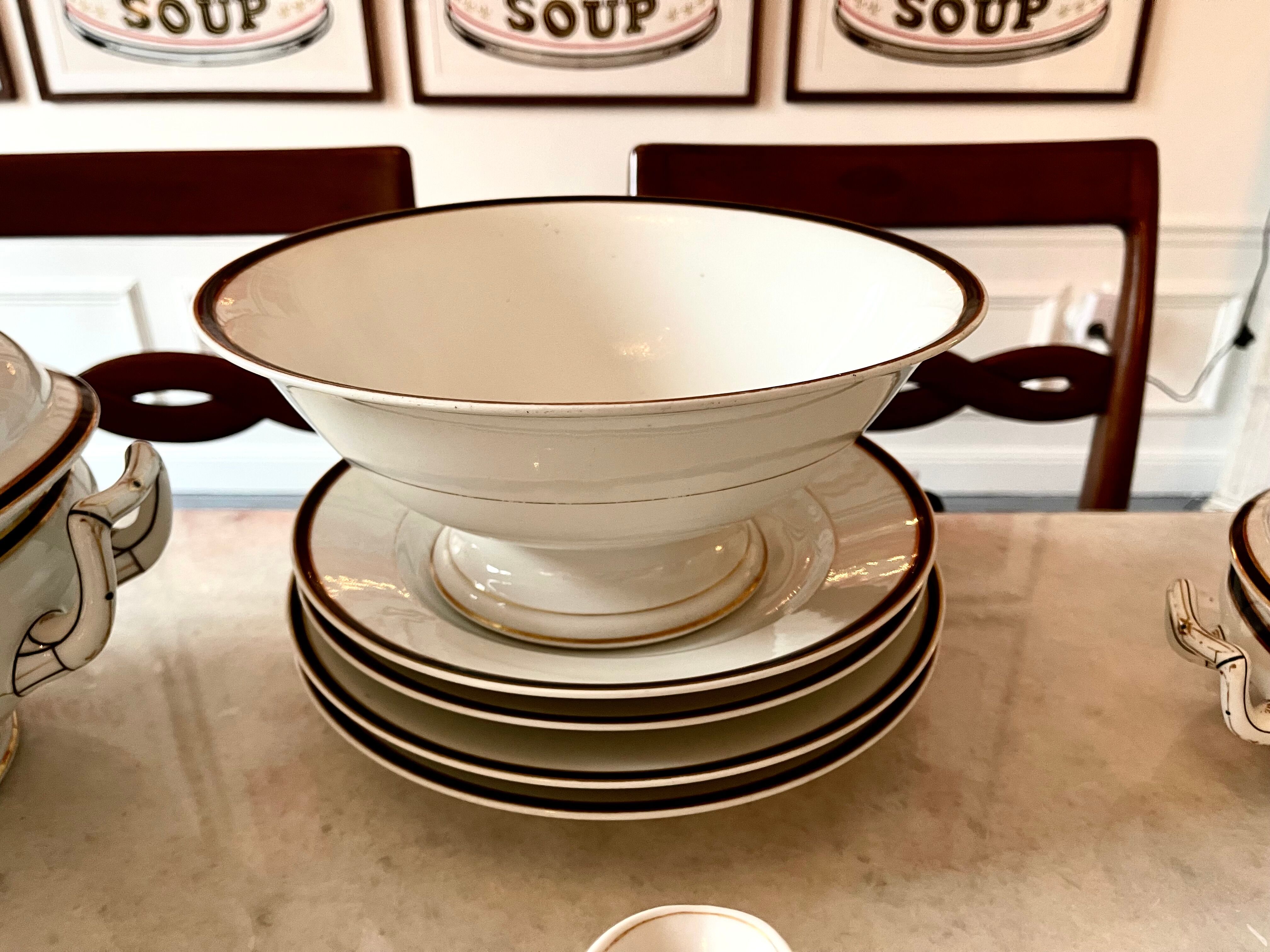 Table service in porcelain ch pillivuyt 81 pieces