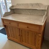 Sandblasted pitch pine bathroom cabinet