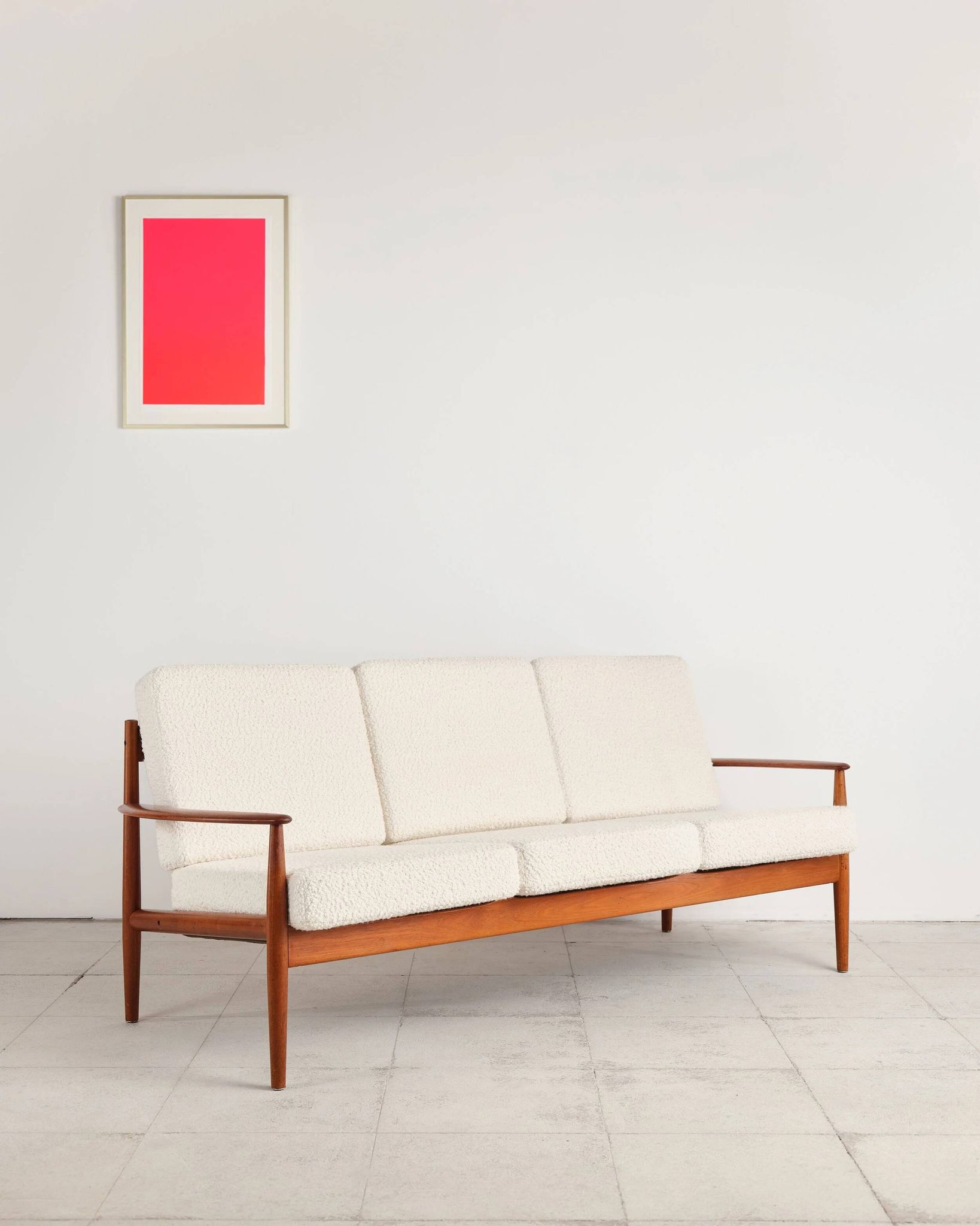 Three-seater sofa model 118 in teak by Grete Jalk, Denmark, 1950s.