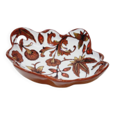 Longwy Cloisonné Enameled Basket Empty Pocket Cup Flowers Fe