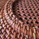 Set of 6 wicker and rattan undertributions