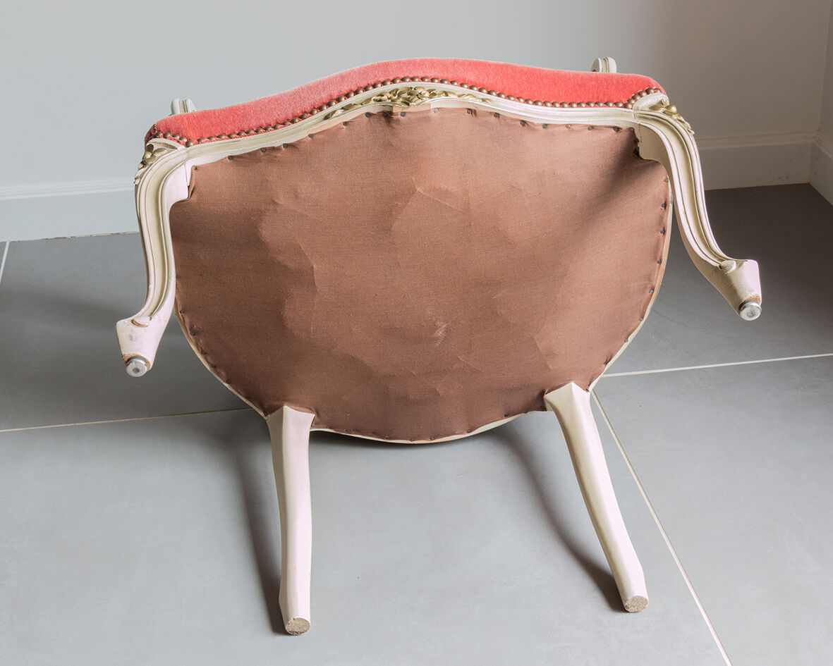 Velvet convertible chair