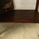 Old country side table in waxed wood