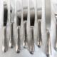 Baroque model silver metal cutlery service