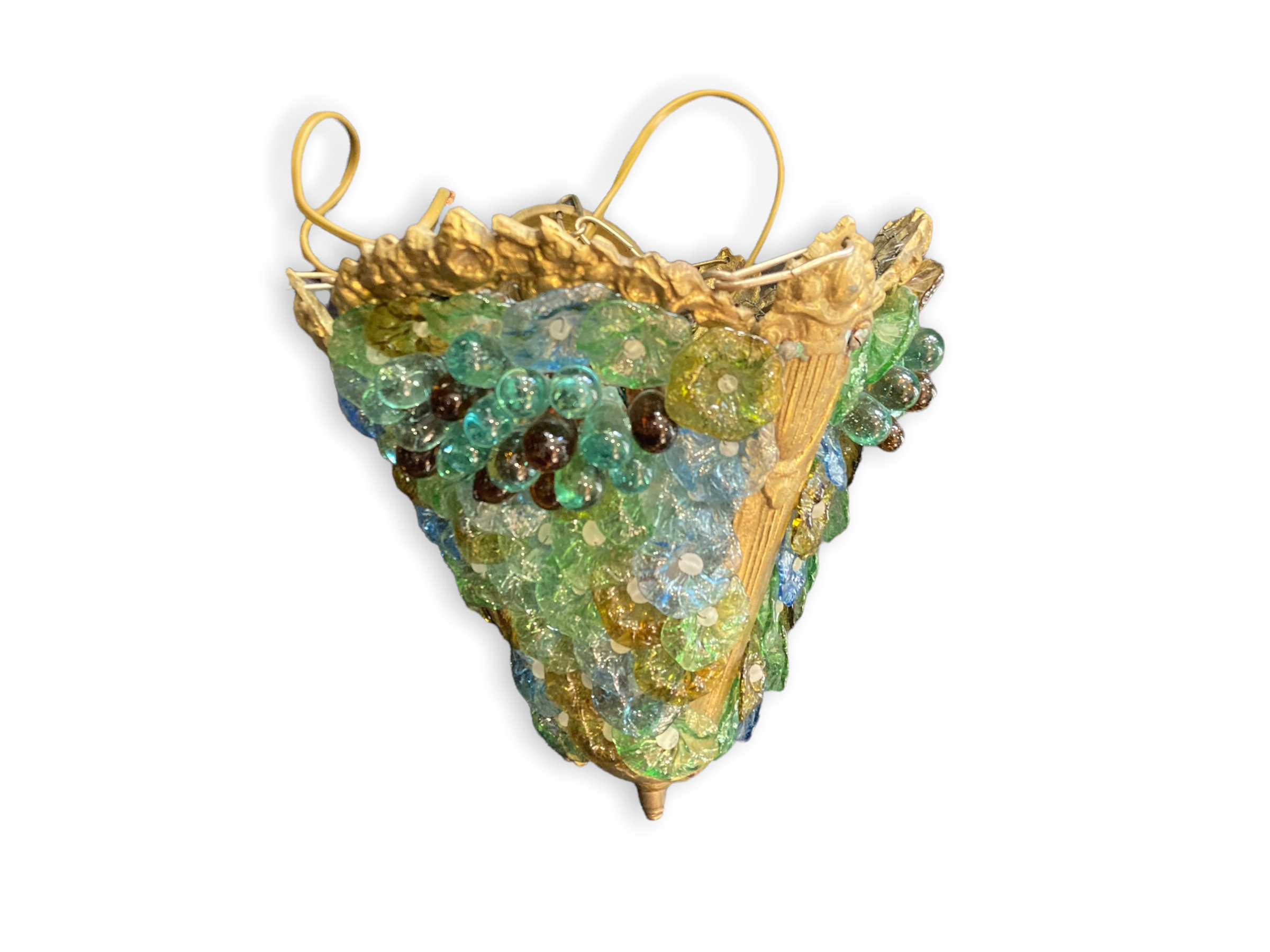 Suspension chandelier in murano glass