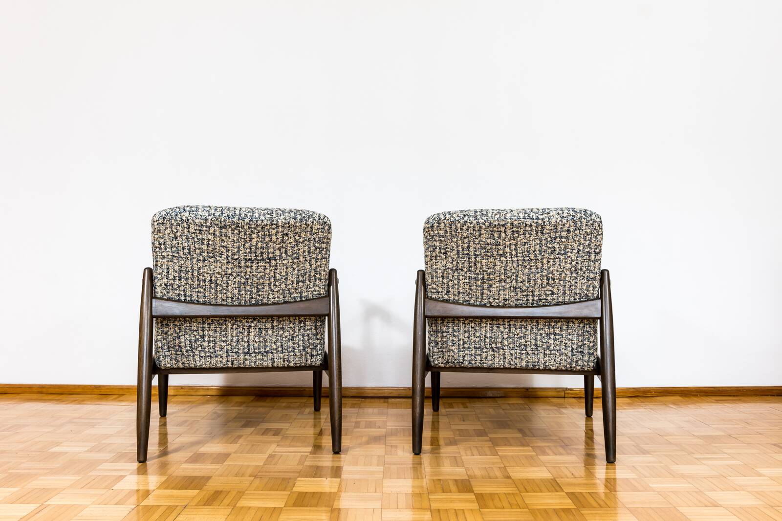 Customizable Pair Of Mid Century Armchairs GFM64 By Edmund Homa, 1960's