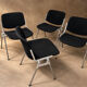Set of 4 Castelli DSC 106 chairs by G. Piretti.