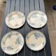 4 plates iron earth Royat sarreguemines U&C