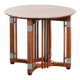 Table d'appoint ronde au design Art Déco